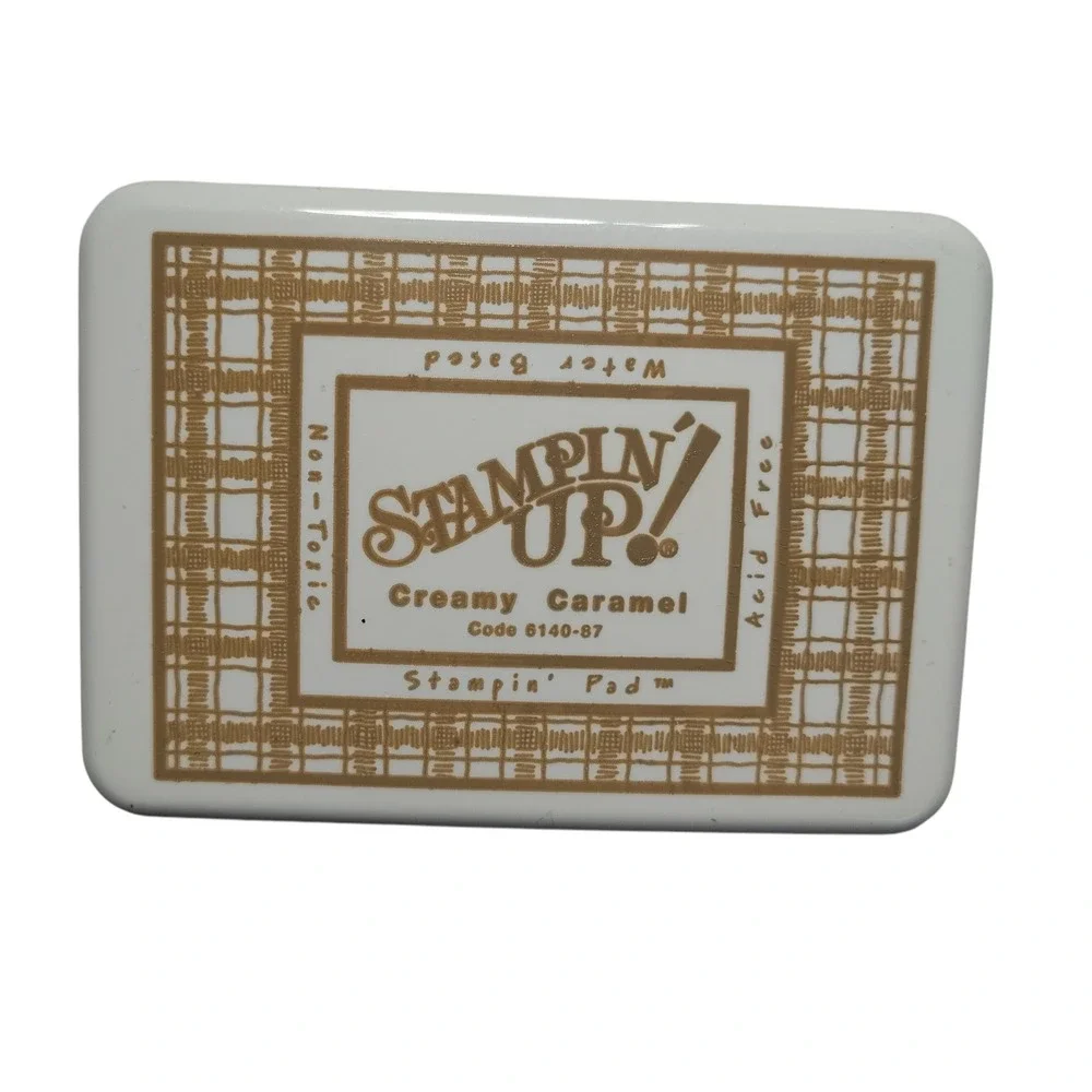Stampin Up Creamy Caramel Ink Pad Non Toxic Water Based‎ Acid Free Stamp Pad
